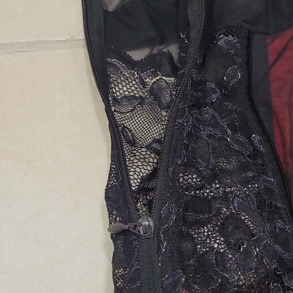 Victoria's Secret Red and Black Lace Chemise - Picture 12 of 12